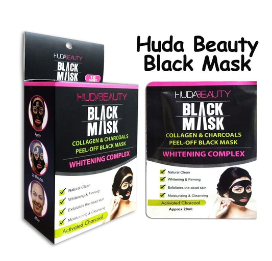 Huda Beauty Charcoal Peel-Off Black Mask (10 Pcs)