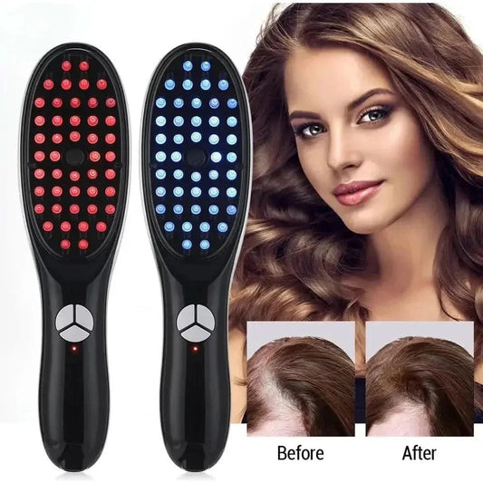 Electric Hair Massage Comb - Meridian Therapy, Stress Relief & Hair Growth Therapy