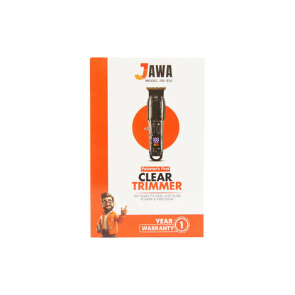 Jawa JW-814 Clear Trimmer — Transparent design with 1 year warranty