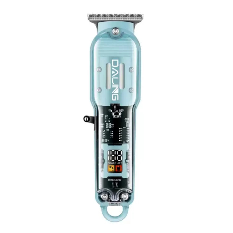 Daling™ DL-1585A Professional Hair Trimmer – Transparent Body with LED Display
