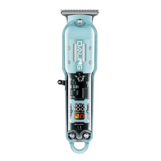 Daling™ DL-1585A Professional Hair Trimmer – Transparent Body with LED Display