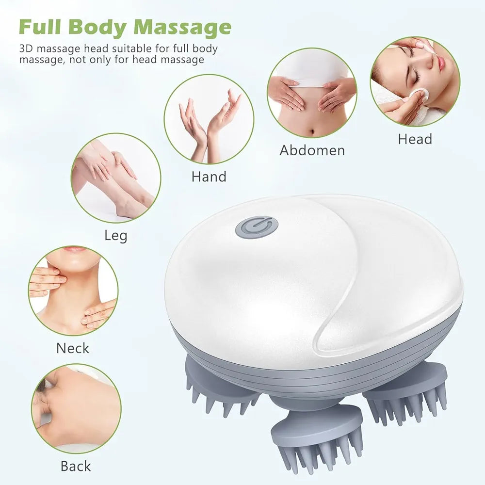 Electric Smart Scalp Massager – Hair Growth & Deep Relaxation Massager