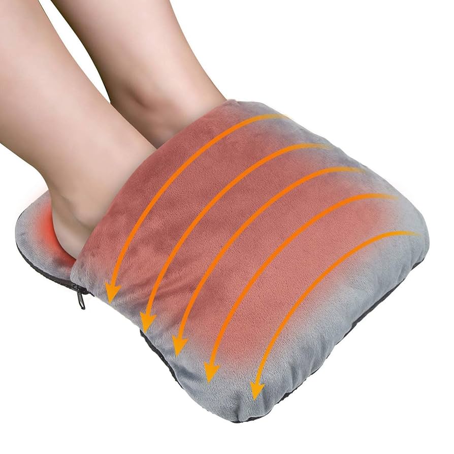 Electric USB Foot Warmer Heater – Rechargeable, Washable, and Portable Heated Pad for Cold Feet