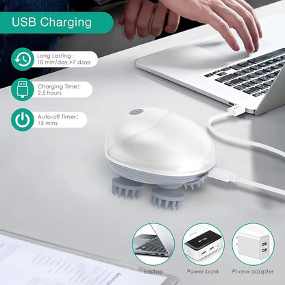 Electric Smart Scalp Massager – Hair Growth & Deep Relaxation Massager