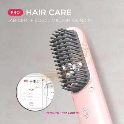 Wireless Hair Straightening Brush