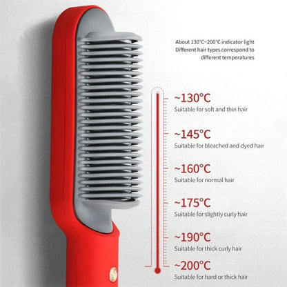 Brush Hair Straightener / Comb-Style