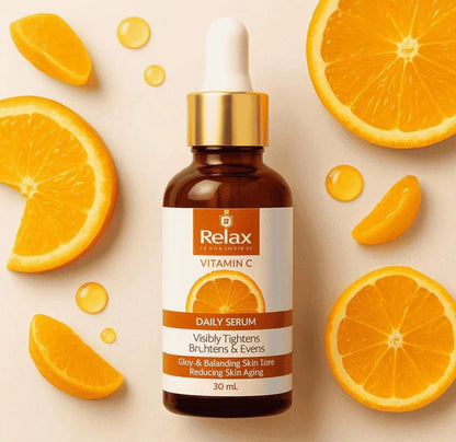 Relax Vitamin C Daily Face Serum – Brightening, Anti-Aging & Hydrating Formula (30 ml)
