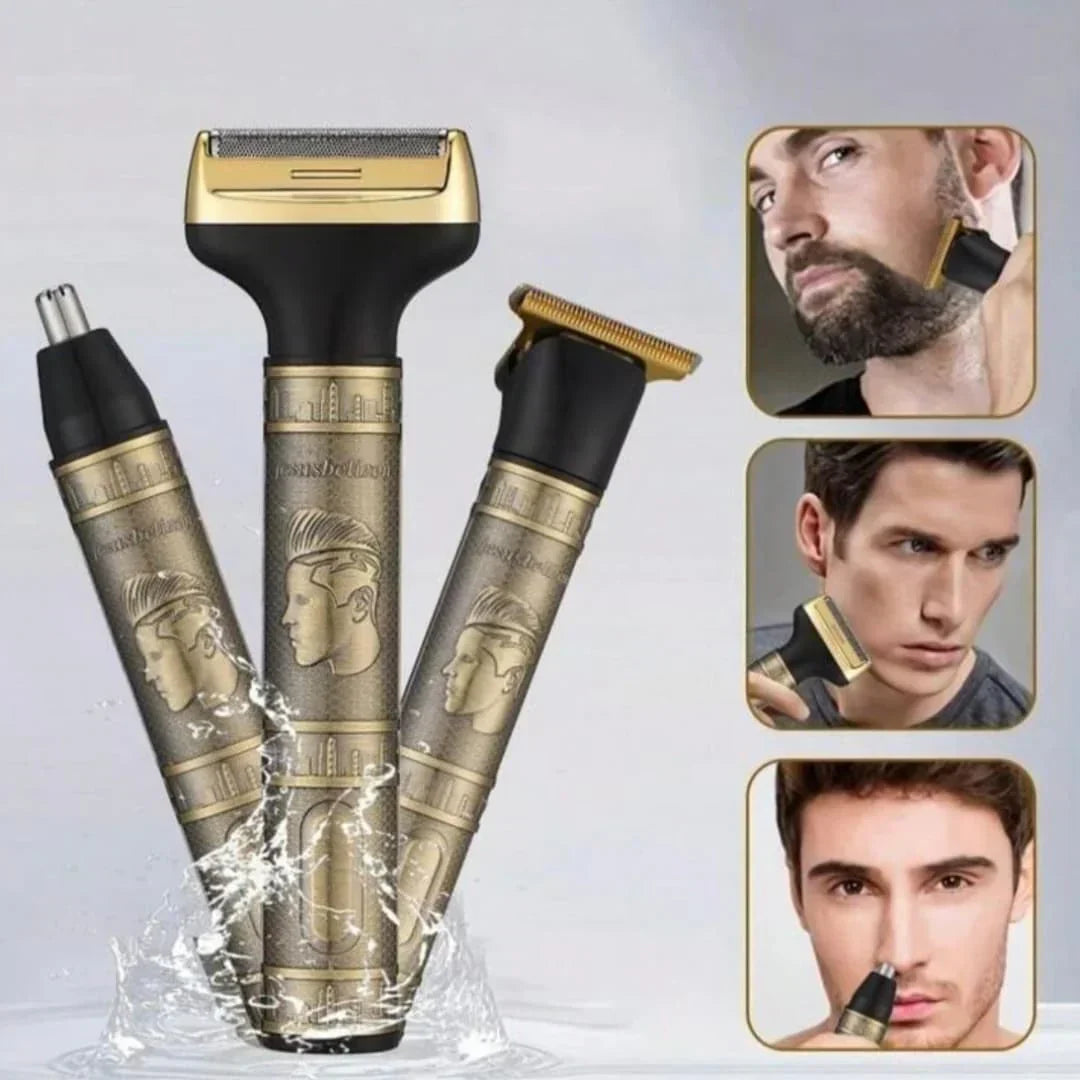 3-in-1 Metal body Rechargeable Multifunction Trimmer – NZ 804