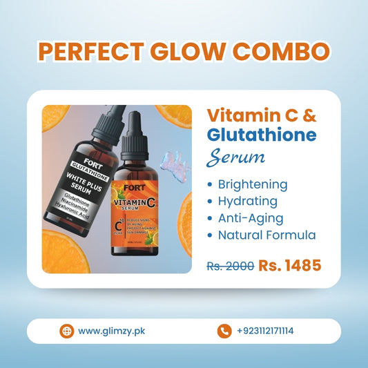 FORT Vitamin C + Glutathione Serum Combo (2 x 30 ml)