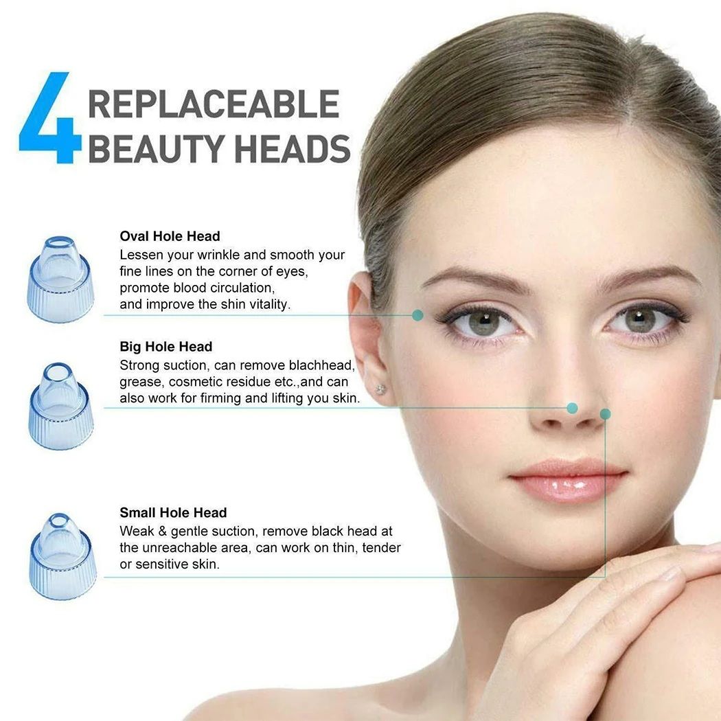 Blackhead Removal Machine – 4-in-1 Derma Suction Blackhead Remover