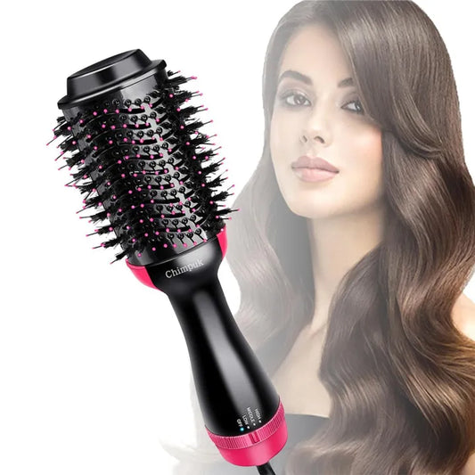 Multi-Function Hair Dryer Straightener Curler Comb