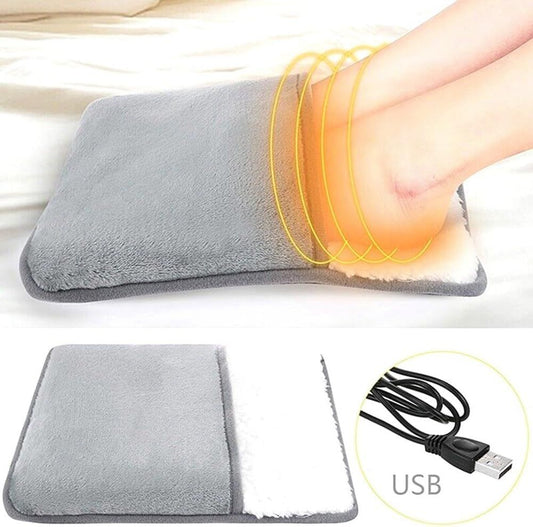 Electric USB Foot Warmer Heater – Rechargeable, Washable, and Portable Heated Pad for Cold Feet