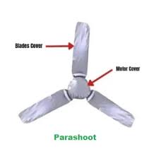 Parachute Fabric Ceiling Fan Cover – Dustproof, Waterproof & Washable - Universal Size