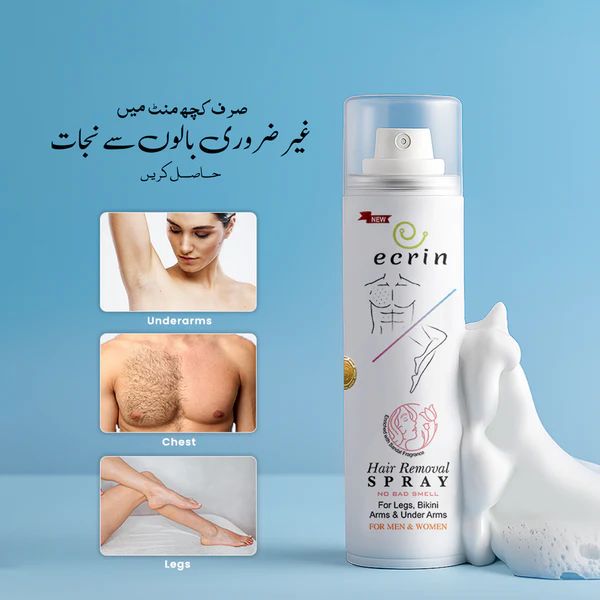 Original Ecrin Hair Removal Foam Spray 200 ml – Advanced Formula & Refreshing Fragrance