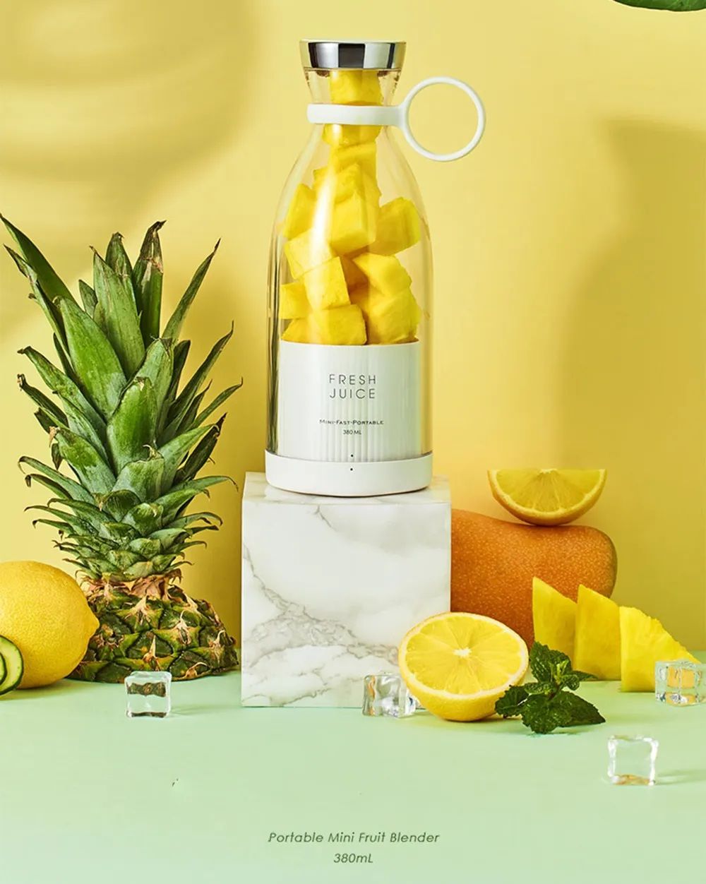 Mini Juicer Bottle - 380ml-Portable