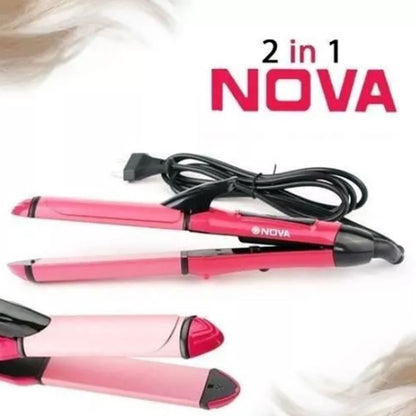 2-in-1 Professional Hair Straightener & Curler