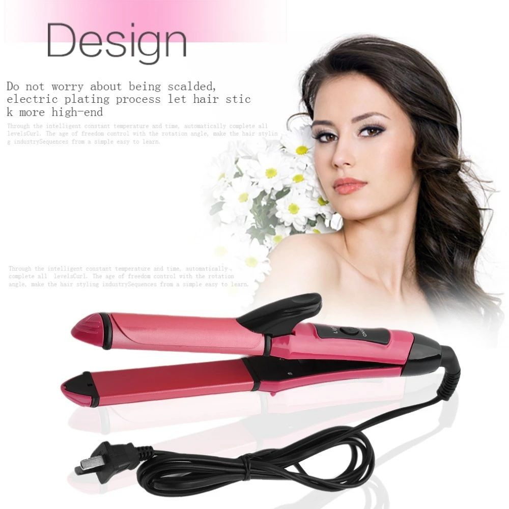 2-in-1 Professional Hair Straightener & Curler