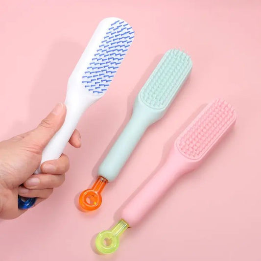 Retractable Self-Cleaning Hair Brush
