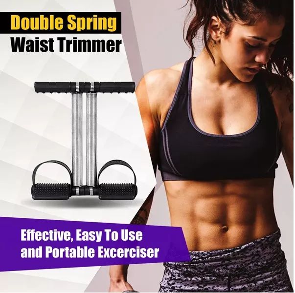 Tummy Trimmer Resistance Trainer | Single & Double Spring Home Workout Tool